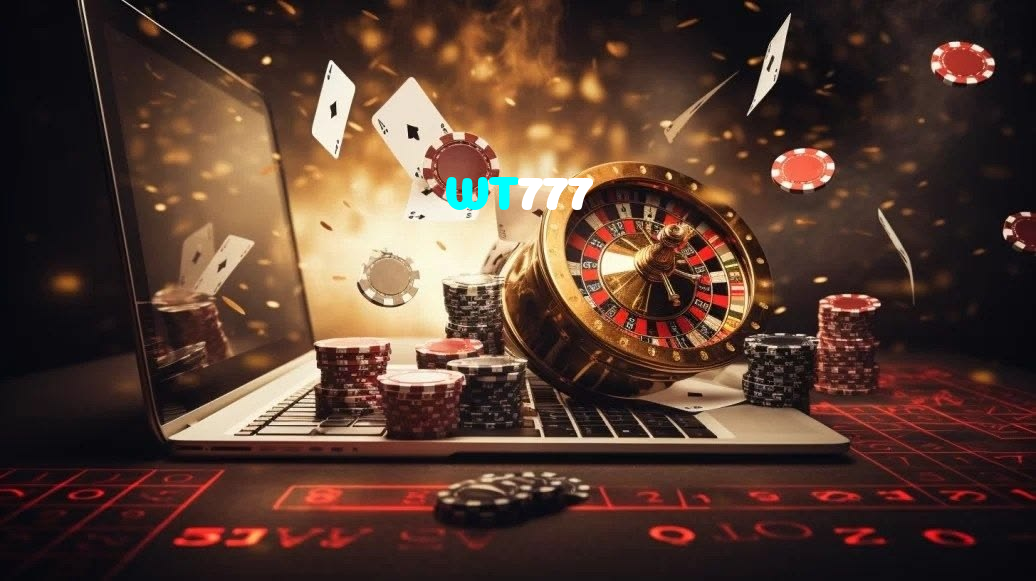 WT777 casino presented on mobile device in Pakistan with slots and live games
